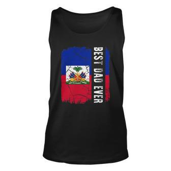 Best Haitian Dad Ever Haiti Daddy Fathers Day Gift Unisex Tank Top | Mazezy