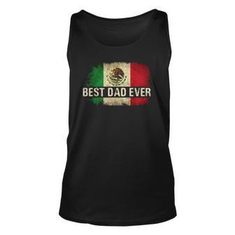 Mens Best Mexican Dad Ever Mexican Flag Pride Fathers Day Tank Top | Mazezy