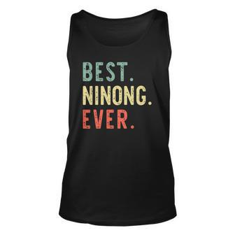 Best Ninong Ever Cool Funny Vintage Fathers Day Gift Unisex Tank Top | Mazezy