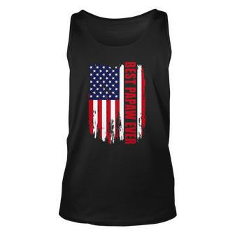 Best Papaw Ever Us Flag Patriotic 4Th Of July American Flag Unisex Tank Top | Mazezy DE