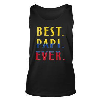 Best Papi Ever Colombian Flag Unisex Tank Top | Mazezy