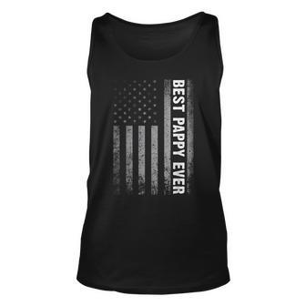 Best Pappy Ever Vintage American Flag Fathers Day Christmas Unisex Tank Top - Seseable