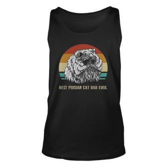 Mens Best Persian Cat Dad Ever Paws Vintage Feline Cat Lover Tank Top | Mazezy