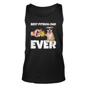 Best Pitbull Dad Ever Dog Owner Funny Pitbull Gift Unisex Tank Top | Mazezy