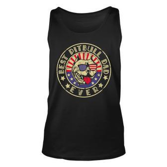 Best Pitbull Dad Ever Pitbull Dad 4Th Of July Unisex Tank Top - Seseable