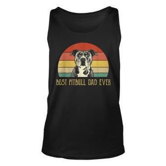 Best Pitbull Dad Ever Pitbull Dog Lovers Fathers Day Unisex Tank Top - Seseable