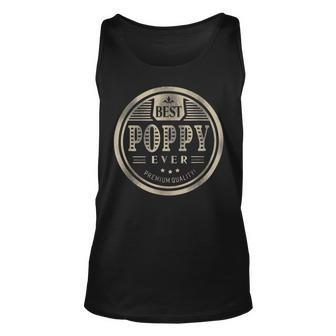 Best Poppy Ever Grandfather Dad Father Day Unisex Tank Top - Seseable