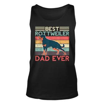 Best Rottweiler Dad Ever Dog Lover Rottie Retro Rottweiler Unisex Tank Top - Thegiftio UK