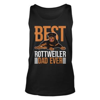 Best Rottweiler Dad Ever Rottie Dog Parent Rottweiler Unisex Tank Top - Thegiftio UK