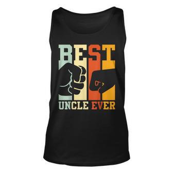 Best Uncle Ever Fist Bump Funny Uncle Nephew Niece Unisex Tank Top - Thegiftio