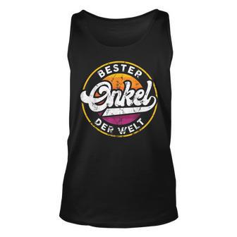 Bester Unkel Der Welt Vintage Saying For The Best Uncle Unisex Tank Top - Thegiftio