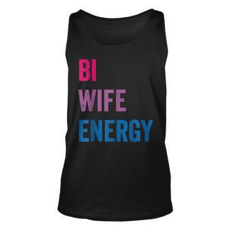 Bi Wife Energy Lgbtq Support Lgbt Lover Wife Lover Respect Unisex Tank Top | Mazezy