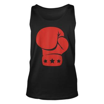 Big Red Boxing Glove Boxing Unisex Tank Top - Seseable
