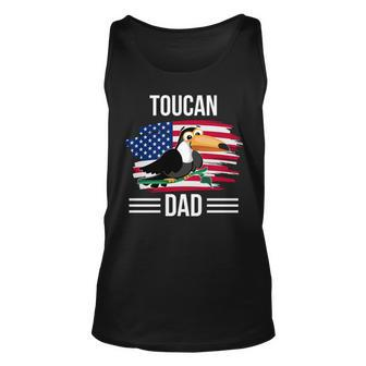 Bird Us Flag 4Th Of July Fathers Day Toucan Dad Unisex Tank Top - Seseable