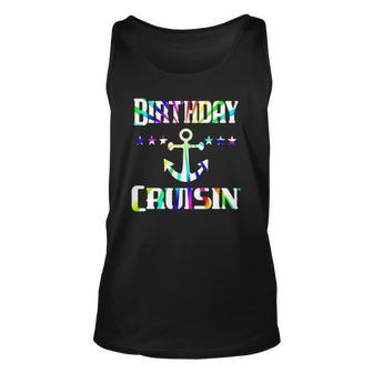 Birthday Cruise Boat Anchor Cruising Vacation Gift Unisex Tank Top | Mazezy