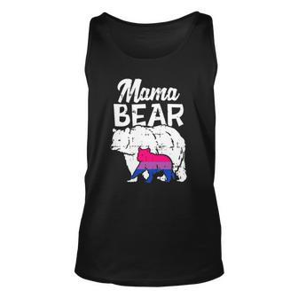 Bisexual Pride Mama Bear Bi Flag Lgbtq Mom Ally Women Gifts Unisex Tank Top | Mazezy