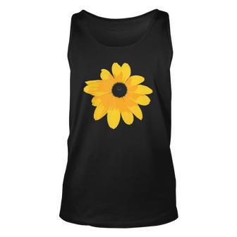 Black Eyed Susan Large Yellow Daisy Flower Print Unisex Tank Top | Mazezy