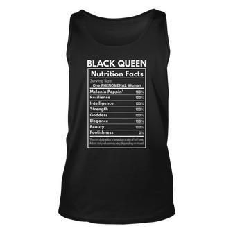 Black Queen Nutrition Facts V2 Unisex Tank Top - Thegiftio UK