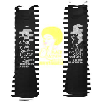 Black Queens Are Born In November V2 Unisex Tank Top | Seseable UK