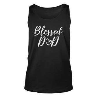 Blessed Dad Christmas Gift Matching Family Blessing Unisex Tank Top | Mazezy