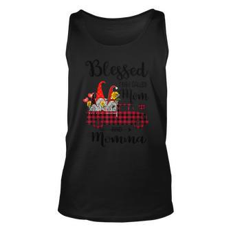 Blessed To Be Called Mom And Momma Gnomes Sunflower Unisex Tank Top - Thegiftio UK