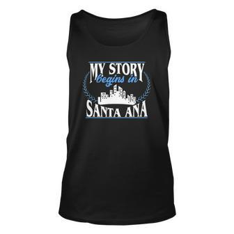 Born In Santa Ana The Golden State Unisex Tank Top | Mazezy