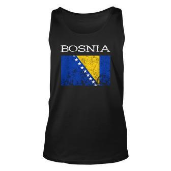 Bosnia-Herzegovina Bosnian Flag Bosnian Pride Bosnian Roots Unisex Tank Top | Mazezy