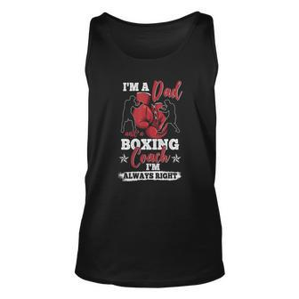 Boxing Club Vintage Boxer Dad Fathers Day Unisex Tank Top | Mazezy