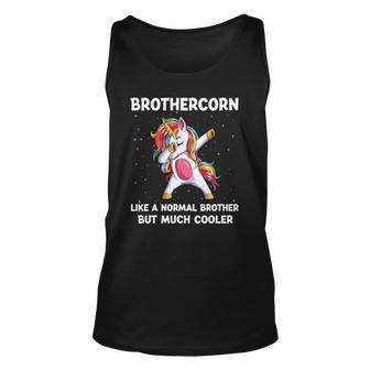 Brothercorn Brother Unicorn Birthday Family Matching Bday Unisex Tank Top | Mazezy