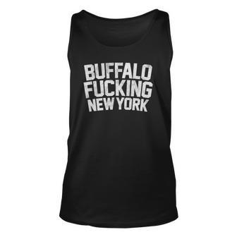 Buffalo Fucking New York Bflo City 716 Ny Retro Distressed Tank Top | Mazezy CA