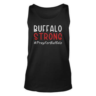 Buffalo Strong Pray For Buffalo Unisex Tank Top | Mazezy