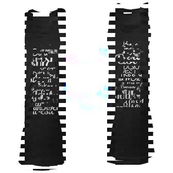 Busia Grandma Gift Being A Busia Doesnt Make Me Old Unisex Tank Top - Seseable