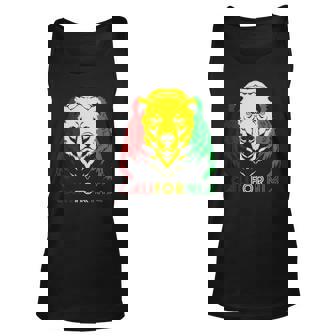 California Republic Bear Rasta Unisex Tank Top | Mazezy