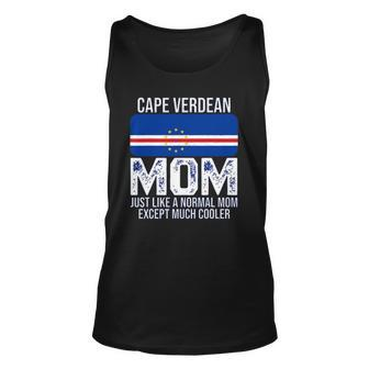 Cape Verdean Mom Cape Verde Flag Design For Mothers Day Unisex Tank Top | Mazezy AU