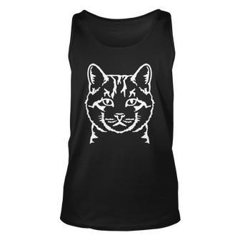Cat Head And Face National Pet Adoption Day Unisex Tank Top | Mazezy