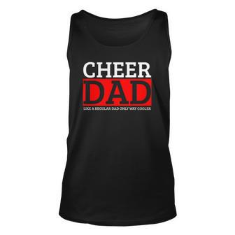 Cheer Dad Daddy Papa Father Cheerleading Gift Unisex Tank Top | Mazezy