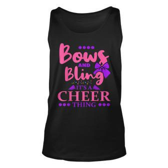 Cheerleader Bows And Bling Its A Cheer Thing Unisex Tank Top - Seseable