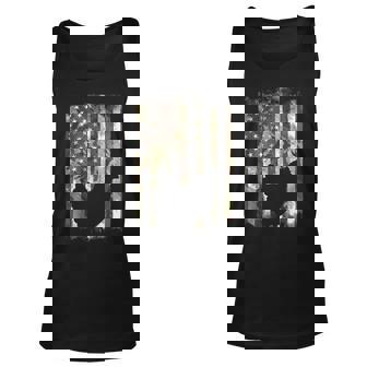 Chicken Chicken Camo Flag Chicken Vintage Farm Animal Patriotic Farmer Gift V2 Unisex Tank Top - Monsterry