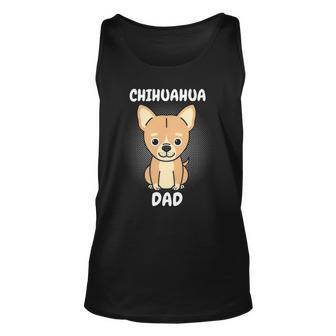 Chihuahua Dad Papa Daddy Pa Father Fathers Day Dog Lover Unisex Tank Top | Mazezy