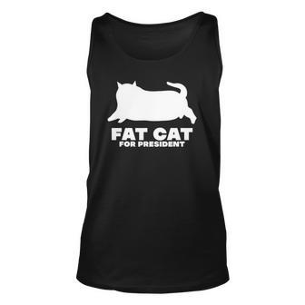 Chonk Fat Cat Lovers Pet Lover Unisex Tank Top | Mazezy