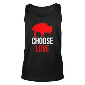 Choose Love Buffalo Stop Hate End Racism Unisex Tank Top | Mazezy