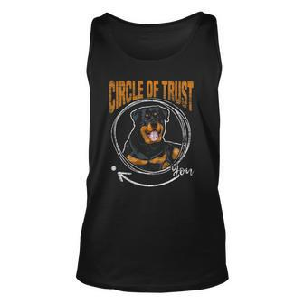 Circle Of Trust Rottweiler Dog Lover Unisex Tank Top | Mazezy