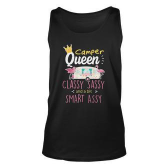Classy Sassy Camper Queen Travel Trailer Rv Camping Tank Top | Mazezy