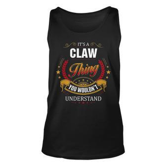 Claw Shirt Family Crest Claw T Shirt Claw Clothing Claw Tshirt Claw Tshirt Gifts For The Claw Unisex Tank Top - Seseable