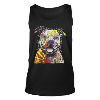 Colorful Baby Pit-Bull Terrier Lover Dad Mom Funny Kidding T-Shirt Unisex Tank Top - Seseable