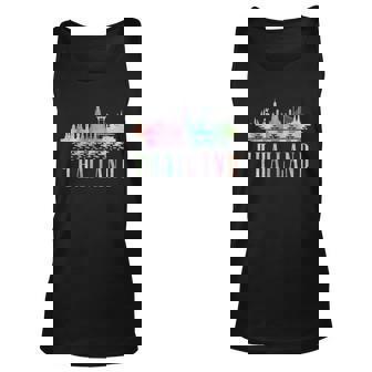 Colorful Thai Kuala Lampur Thailand Unisex Tank Top | Mazezy