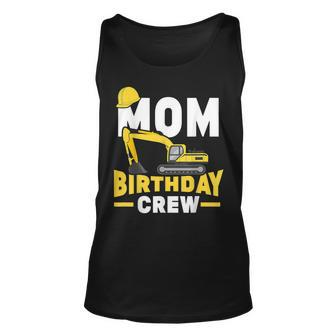 Construction Birthday Party Digger Mom Birthday Crew Unisex Tank Top - Seseable