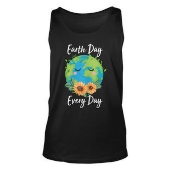 Cool Earth Day Sunflower Quote Earth Day For Kids Unisex Tank Top - Seseable