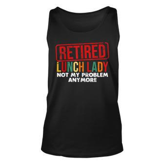 Cool Retired Lunch Lady Art Women Grandma Food Cafeteria Unisex Tank Top - Thegiftio UK