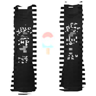 Coolest Pop Ever Popsicle Men Best Dad Ever Cool Fathers Day V2 Unisex Tank Top - Thegiftio UK